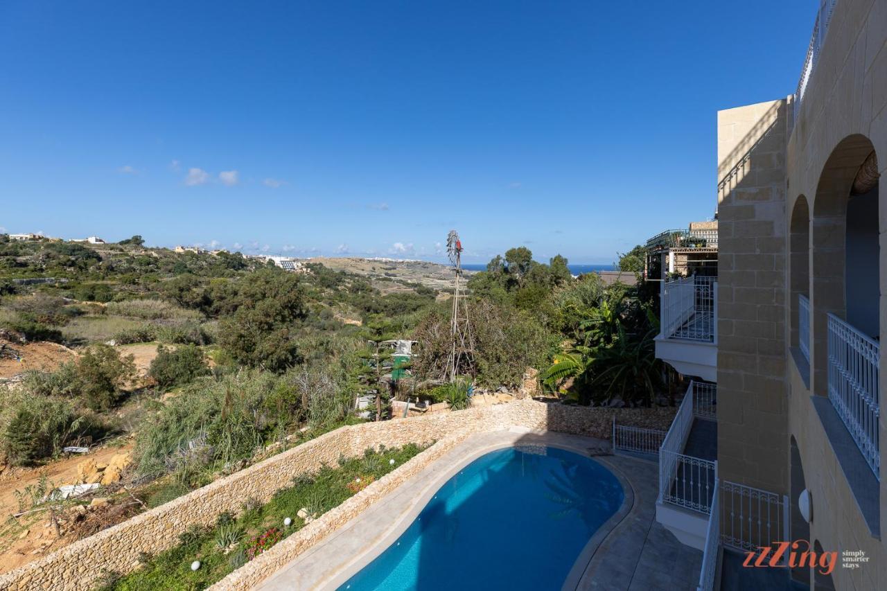 Gozo - Apartment With Stunning Views & Shared Pool Xaghra Luaran gambar